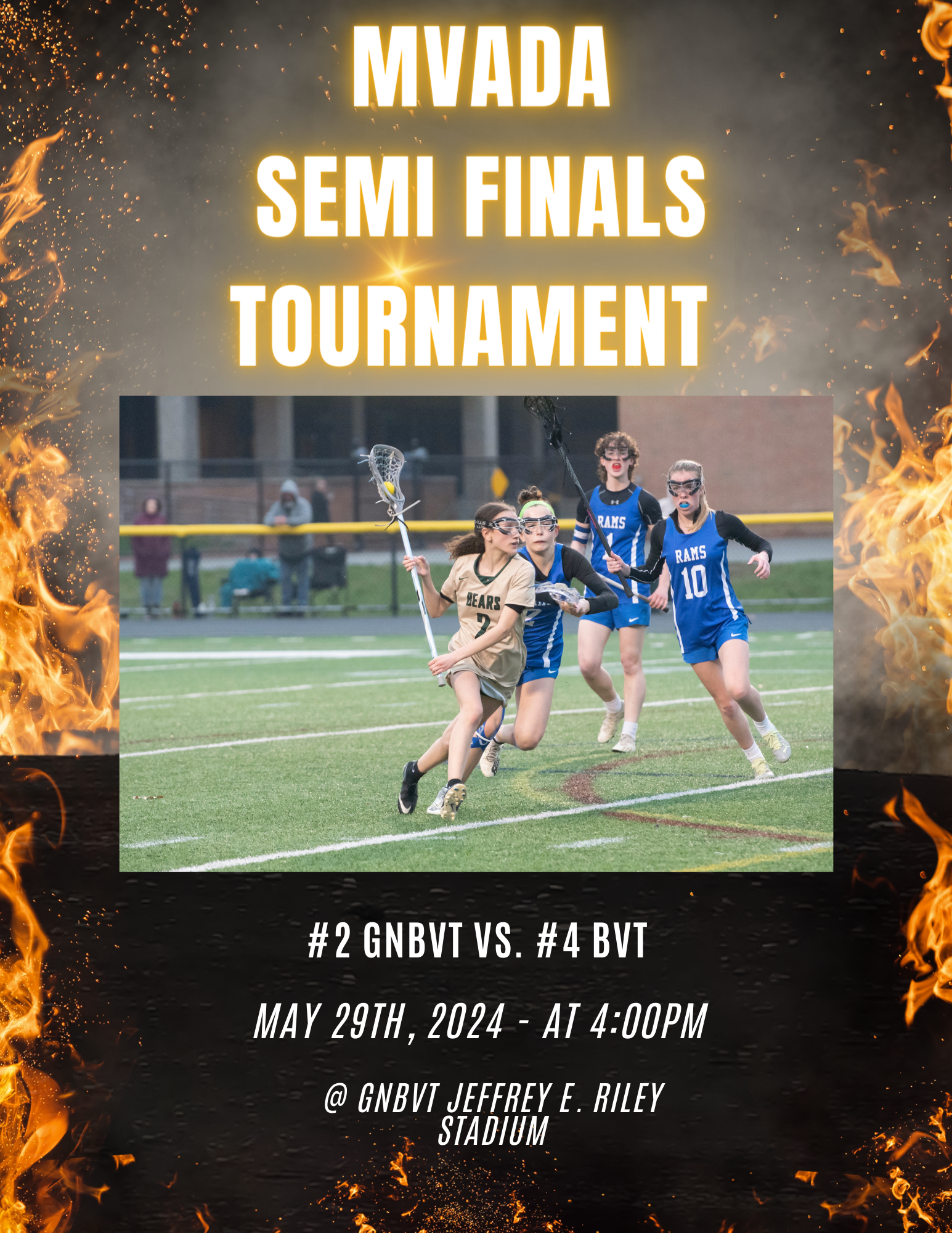 MVADA Semi Finals Tournament on May 29 at 4pm